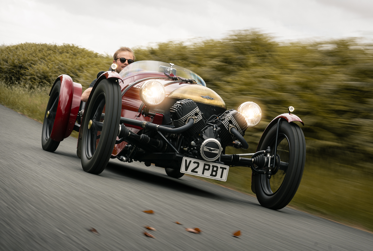 A pembleton T24 on the open road, loton red