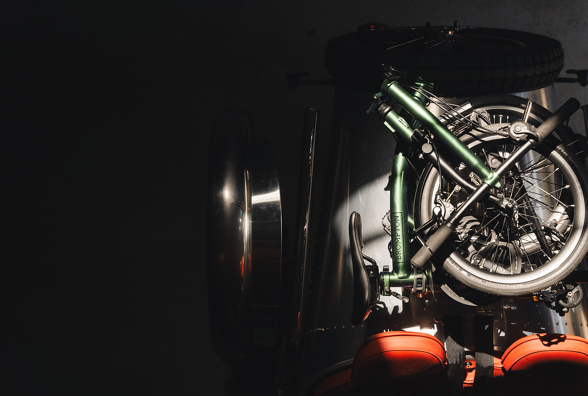 Pembleton t24 roadster with brompton folding bike 